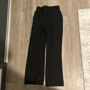Black Flare Work Pants